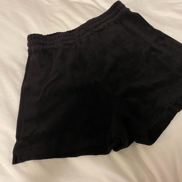 & Other Stories Relaxed Terry Shorts Black (Part of a set) - Picture 9 of 9